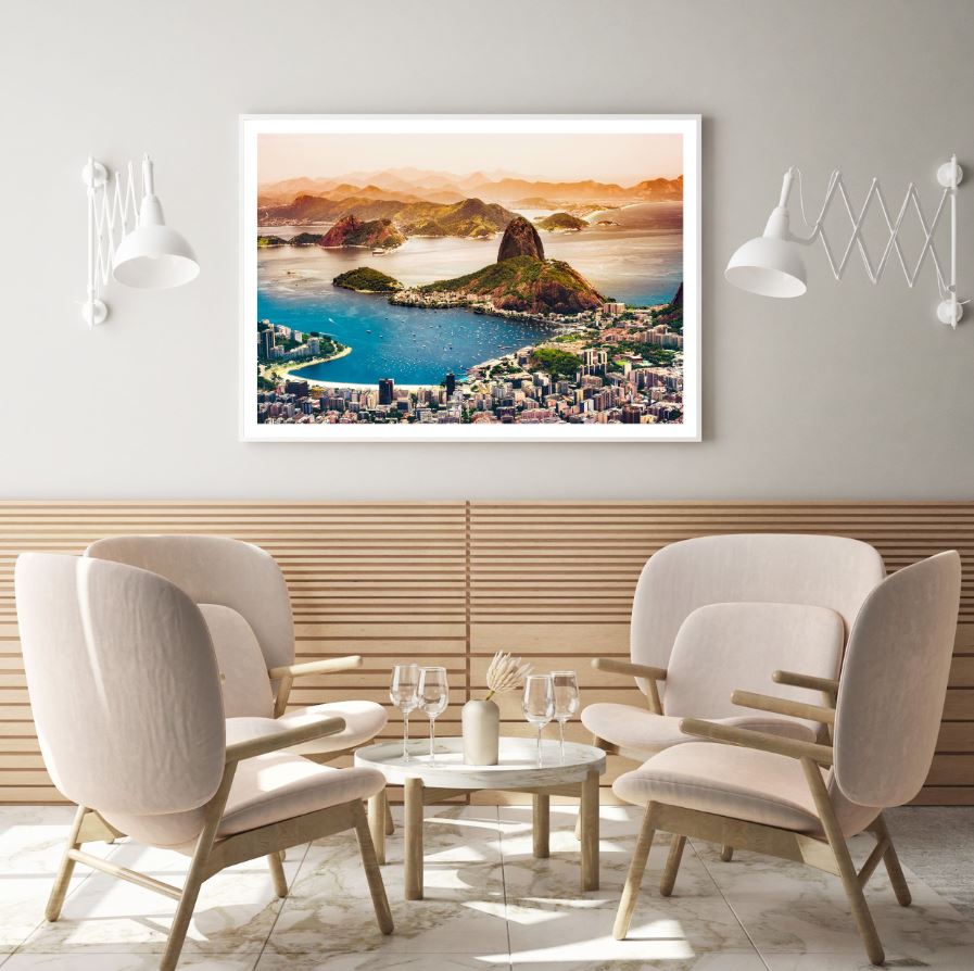 Sea & City Scenery Photograph Home Decor Premium Quality Poster Print Choose Your Sizes