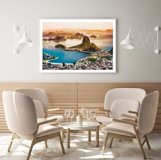 Sea & City Scenery Photograph Home Decor Premium Quality Poster Print Choose Your Sizes