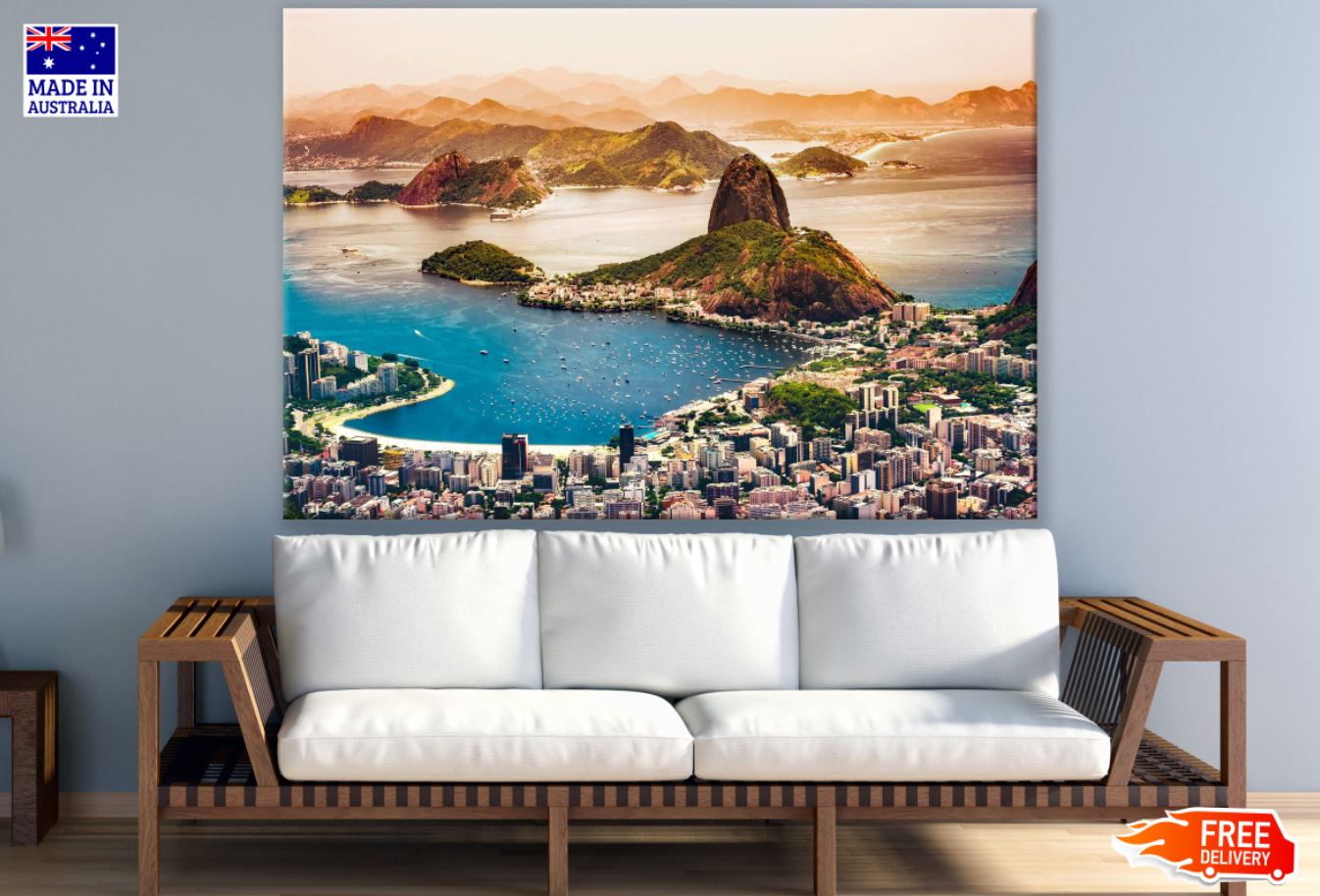 Sea & City Scenery Photograph Print 100% Australian Made