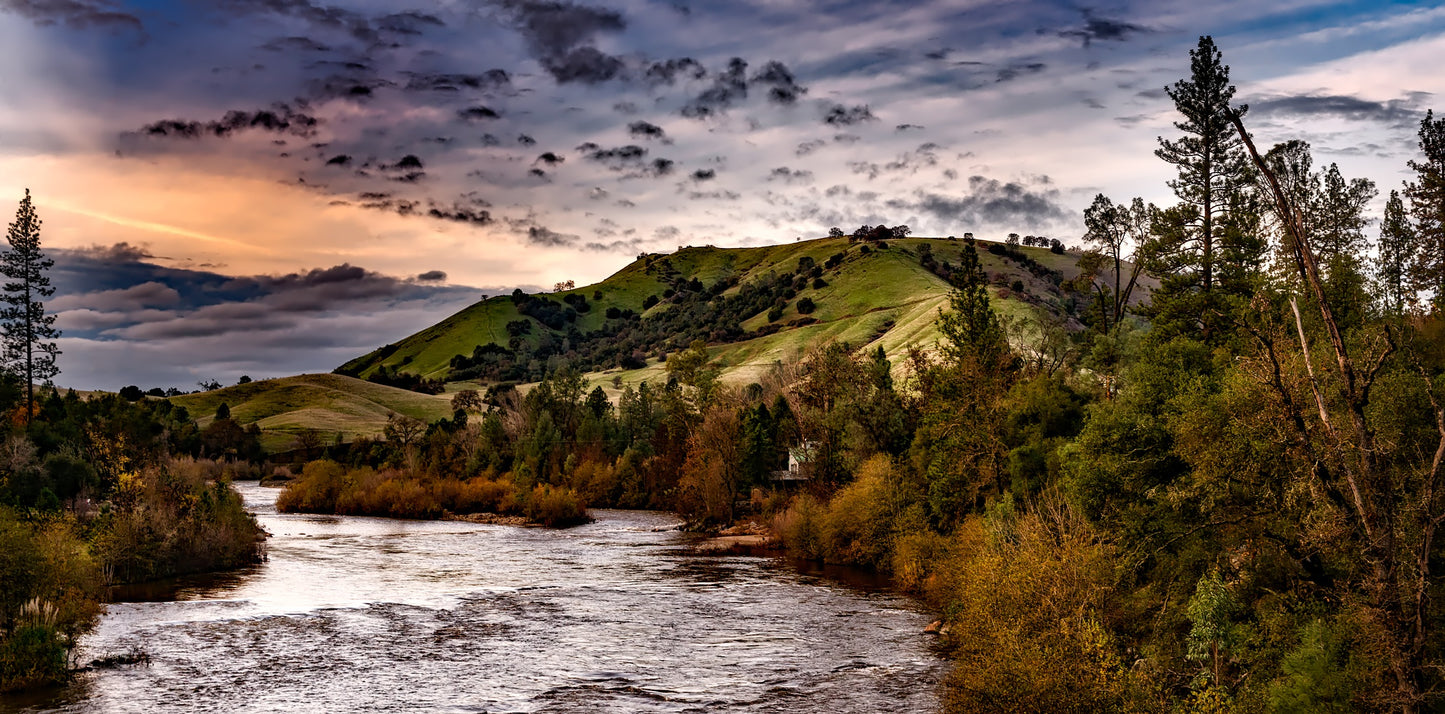 River & Mountain Scenery Photograph Print 100% Australian Made
