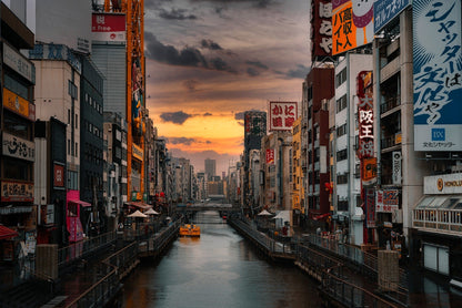 City & Canal View Photograph Print 100% Australian Made