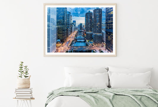 Busy City Sunset View Photograph Home Decor Premium Quality Poster Print Choose Your Sizes