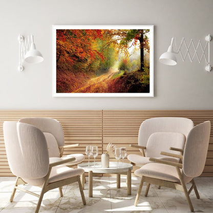 Autumn Forest Scenery Photograph Home Decor Premium Quality Poster Print Choose Your Sizes