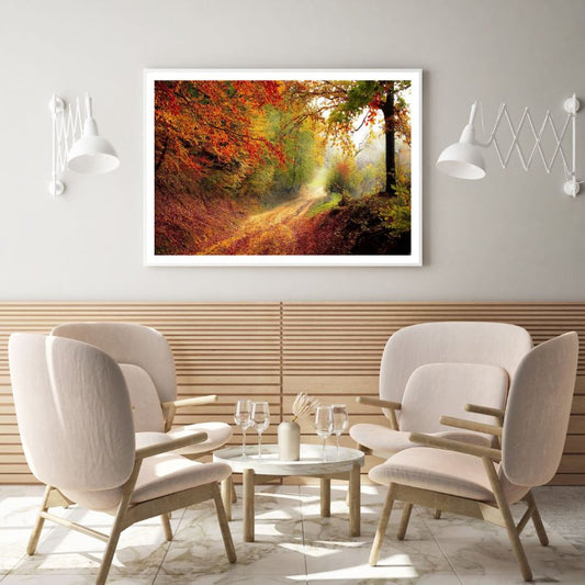 Autumn Forest Scenery Photograph Home Decor Premium Quality Poster Print Choose Your Sizes