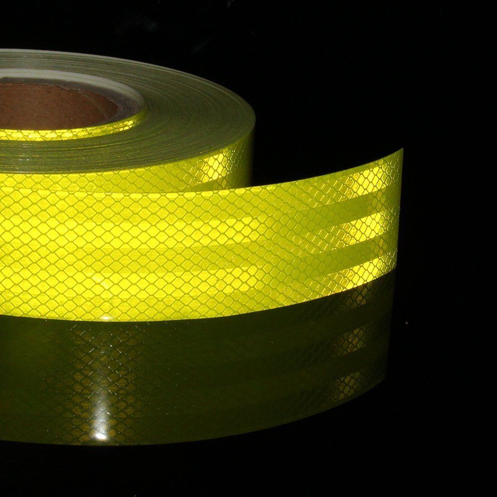 Fluro Diamond Grade Hi-Vis Yellow Class 1W Reflective Tape 50mmx45.7M Full Roll