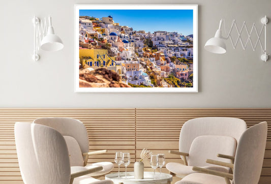 Houses on Mountain Photograph Home Decor Premium Quality Poster Print Choose Your Sizes