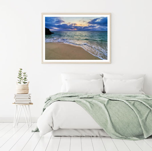Sea Sunset Scenery Photograph Home Decor Premium Quality Poster Print Choose Your Sizes