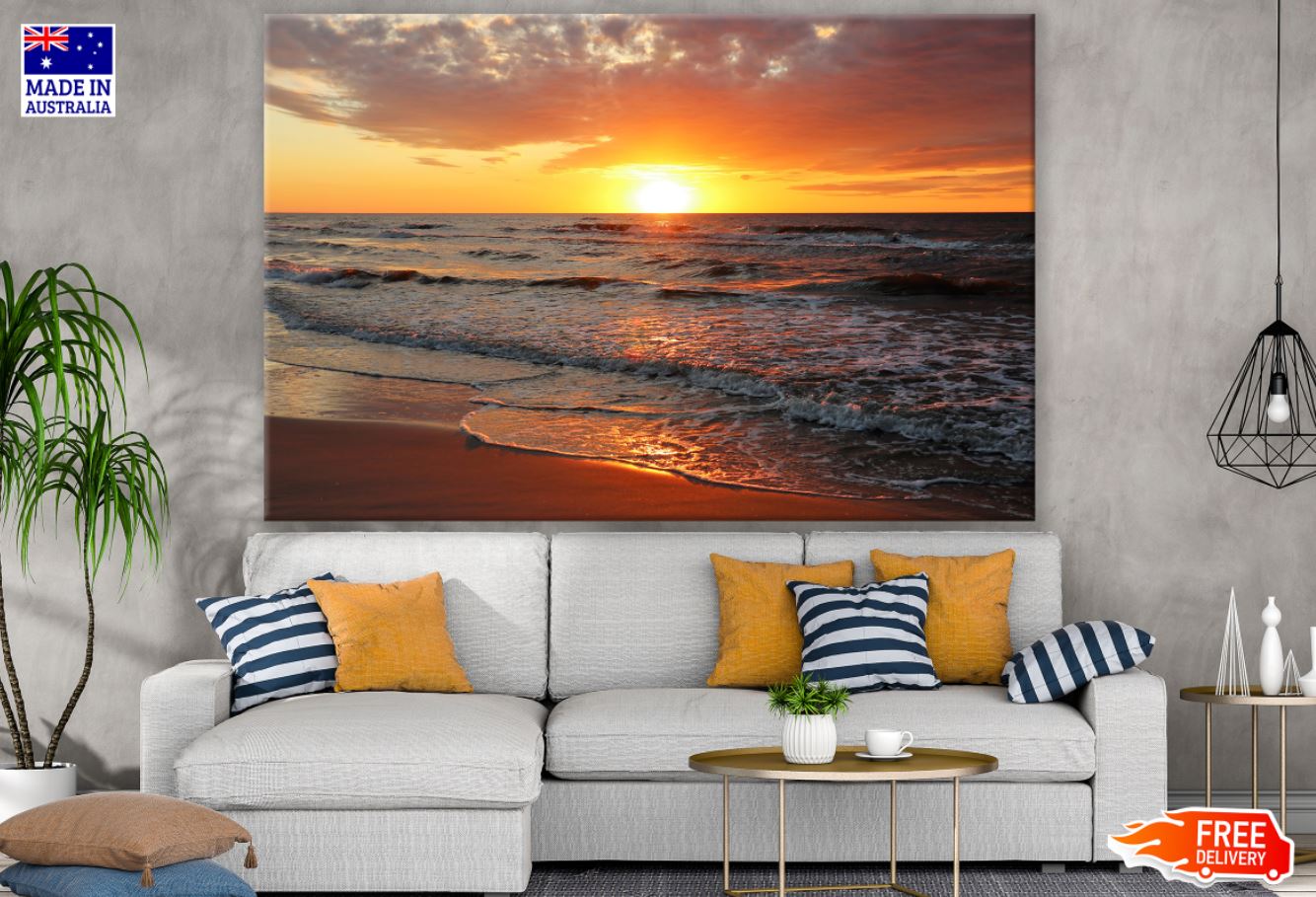 Sea Sunset Scenery Photograph Print 100% Australian Made