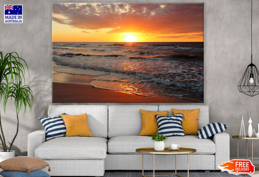 Sea Sunset Scenery Photograph Print 100% Australian Made