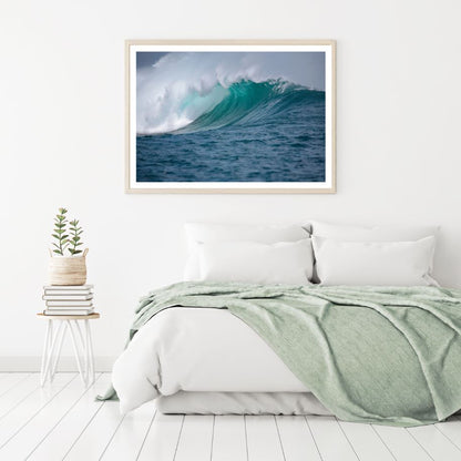 Sea Wave Crashing Photograph Home Decor Premium Quality Poster Print Choose Your Sizes