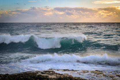 Sea Sunset Scenery Photograph Home Decor Premium Quality Poster Print Choose Your Sizes