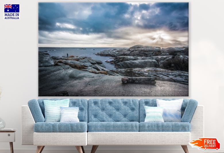 Sea With Rocks Photograph Print 100% Australian Made