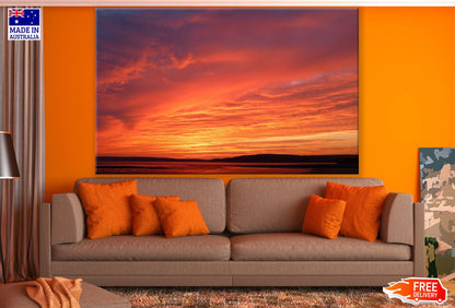 Sea Sunset Scenery Photograph Print 100% Australian Made