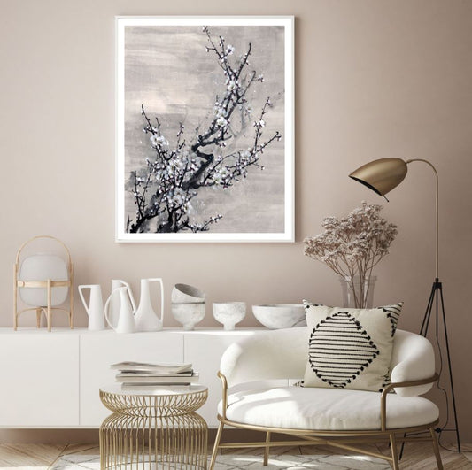 Flower Tree Watercolor Painting Home Decor Premium Quality Poster Print Choose Your Sizes