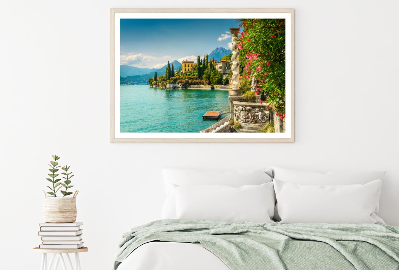 Houses Near Beach Scenery View Home Decor Premium Quality Poster Print Choose Your Sizes