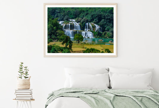 Stunning Waterfall Scenery View Home Decor Premium Quality Poster Print Choose Your Sizes