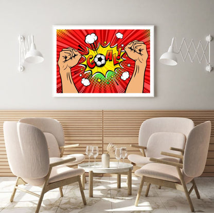 Goal Word & Hands Vector Pop Art Home Decor Premium Quality Poster Print Choose Your Sizes
