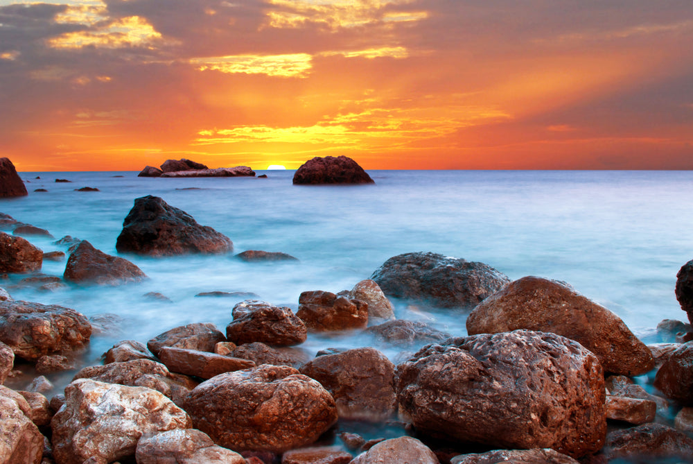 Stunning Beach Sunset Photograph Print 100% Australian Made