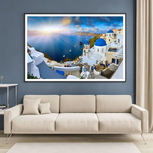 Stunning City Near Sea Photograph Home Decor Premium Quality Poster Print Choose Your Sizes