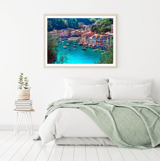 Colorful Buildings at Bay SKy View Photograph Home Decor Premium Quality Poster Print Choose Your Sizes
