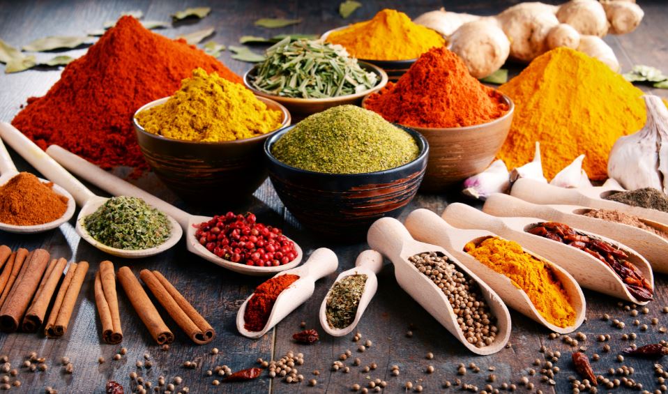 Colorful Kitchen Spices on a Table Photograph Print 100% Australian Made