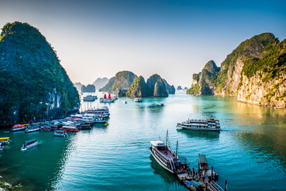 Stunning Halong Bay Beach View Photograph Print 100% Australian Made