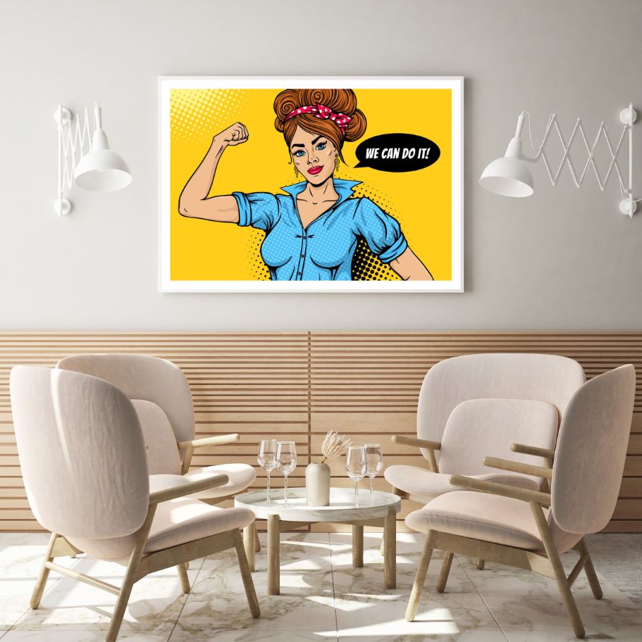Girl Portrait Pop Art Design Home Decor Premium Quality Poster Print Choose Your Sizes
