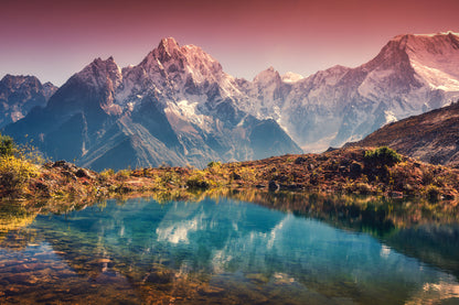 Lake & Mountain Scenery View Print 100% Australian Made