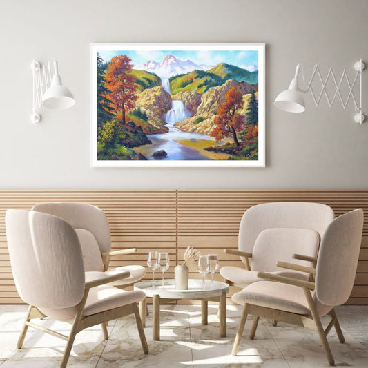 Nature Scenery Watercolor Paint Home Decor Premium Quality Poster Print Choose Your Sizes
