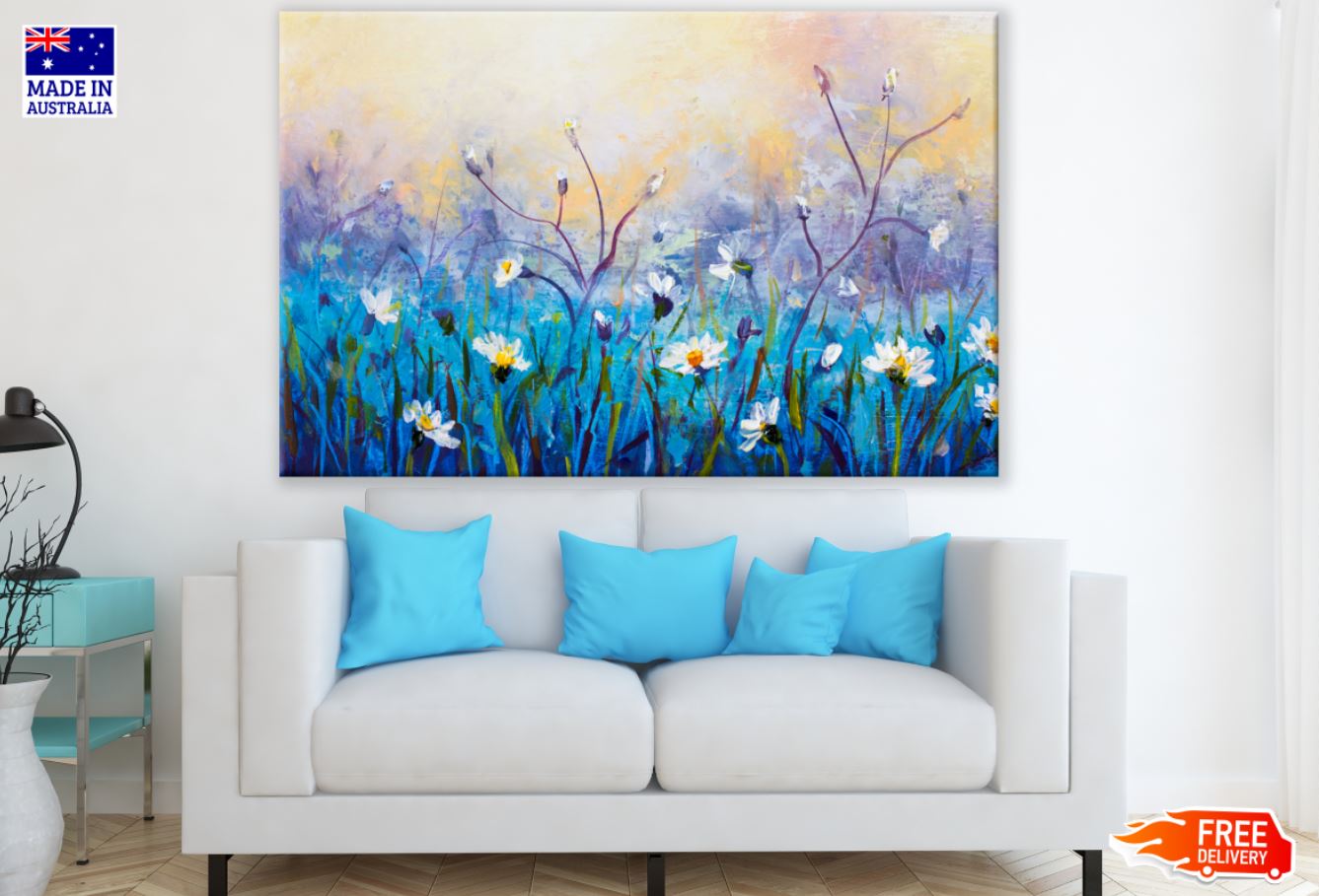 Colorful Flowers Oil Painting Print 100% Australian Made