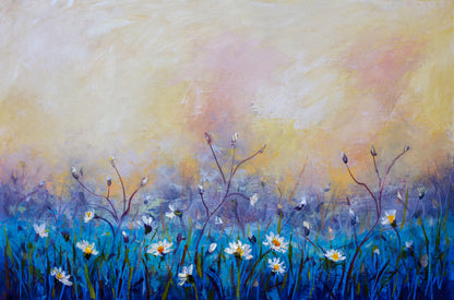 Colorful Flowers Oil Painting Print 100% Australian Made