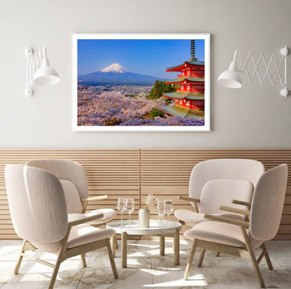 Palace & Mountain Scenery View Photograph Home Decor Premium Quality Poster Print Choose Your Sizes