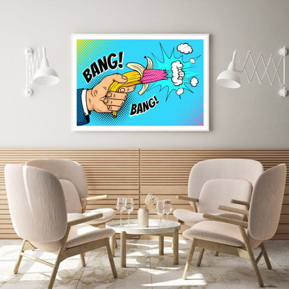 Fire from Banana Pop Art Design Home Decor Premium Quality Poster Print Choose Your Sizes
