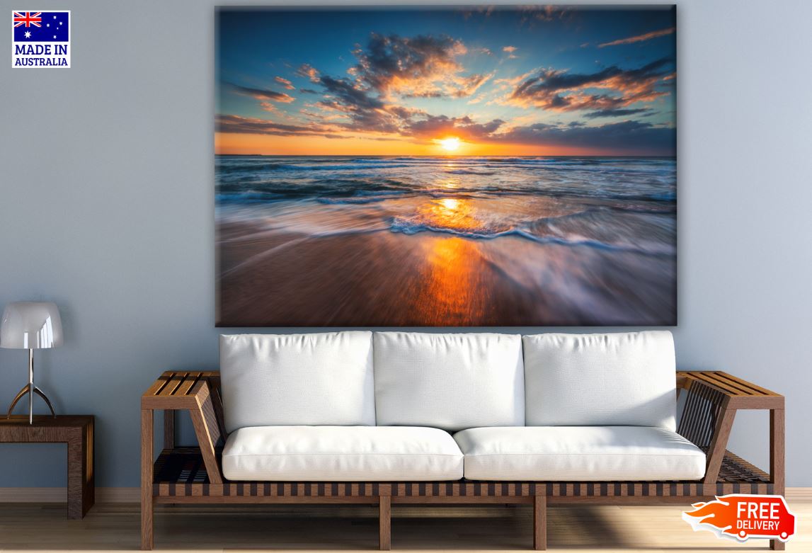 Beach Sunset Scenery Photograph Print 100% Australian Made