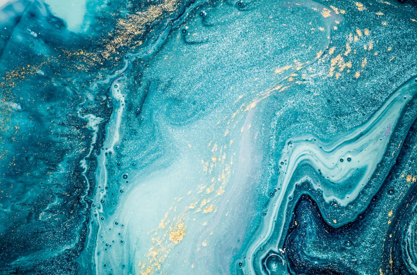 Blue Abstract Granite Design Print 100% Australian Made