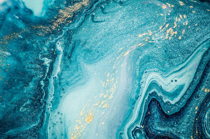 Blue Abstract Granite Design Print 100% Australian Made