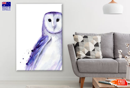 Owl Portrait Watercolor Painting Print 100% Australian Made