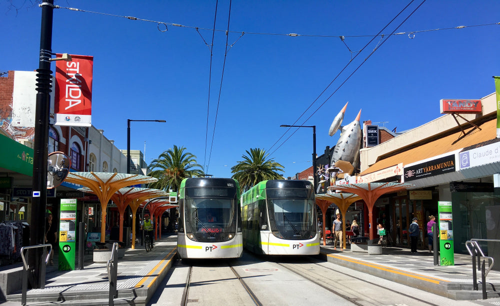 City Tram Cars & Rails Photograph Print 100% Australian Made