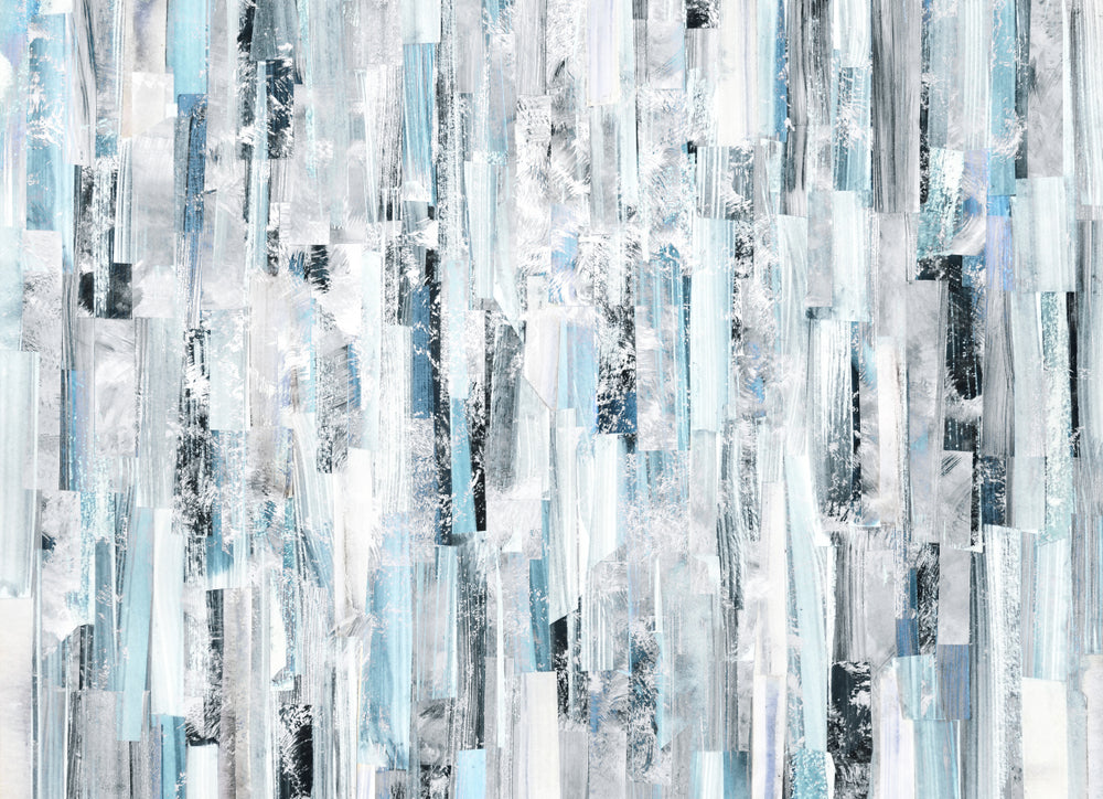 Blue White Black Abstract Design Home Decor Premium Quality Poster Print Choose Your Sizes
