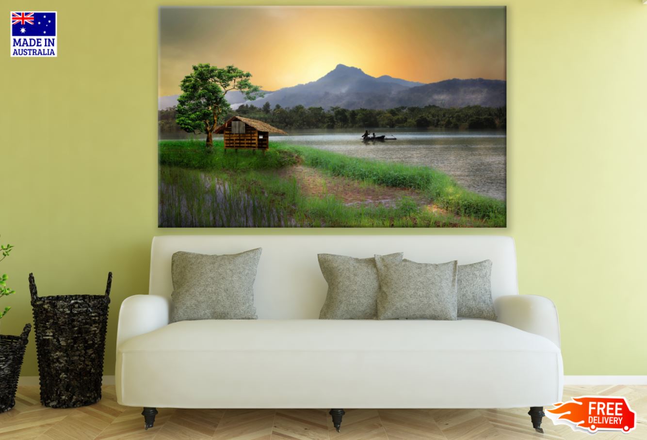 Village Landscape View Photograph Print 100% Australian Made