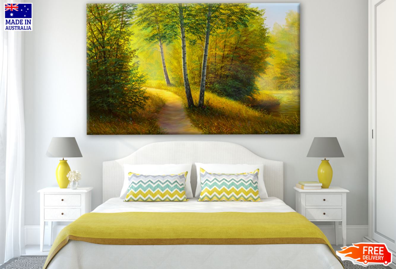 Nature View Watercolor Painting Print 100% Australian Made