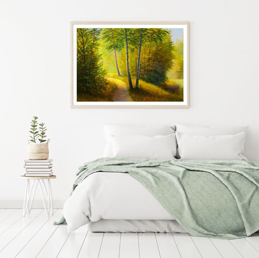 Colorful Forest Oil Painting Home Decor Premium Quality Poster Print Choose Your Sizes