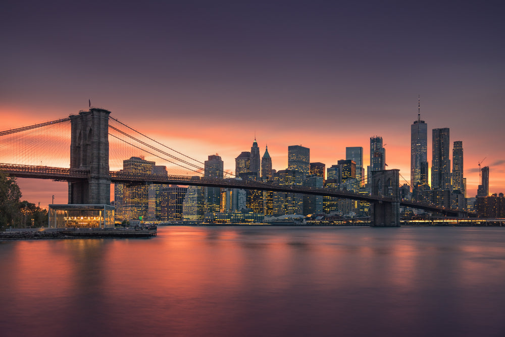 City Sunset Scenery Photograph Home Decor Premium Quality Poster Print Choose Your Sizes
