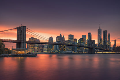 City Sunset Scenery Photograph Home Decor Premium Quality Poster Print Choose Your Sizes