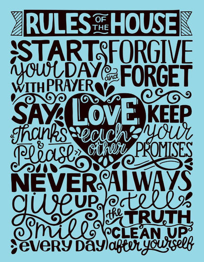 Blue & Black Quotes Vector Design Print 100% Australian Made