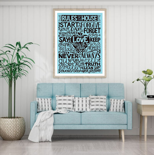 Blue & Black Quotes Vector Design Home Decor Premium Quality Poster Print Choose Your Sizes
