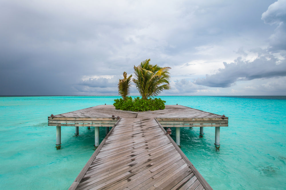 Exotic Ocean Wooden Pier Photograph Print 100% Australian Made