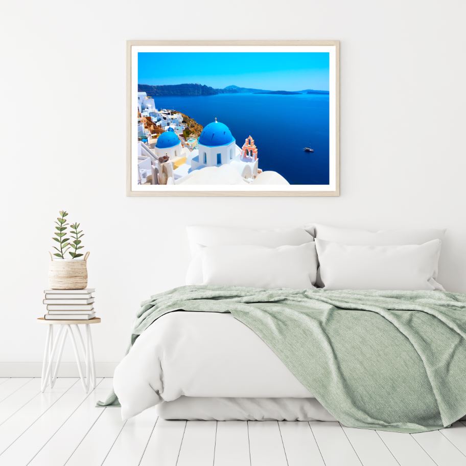 City Near Sea Scenery Photograph Home Decor Premium Quality Poster Print Choose Your Sizes
