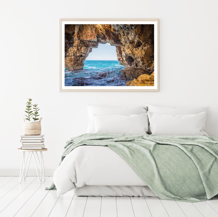 Sea Cave Scenery View Photograph Home Decor Premium Quality Poster Print Choose Your Sizes