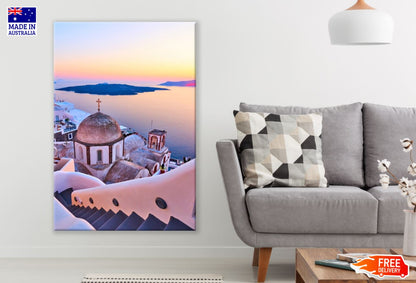 City Near Sea Scenery Photograph Print 100% Australian Made